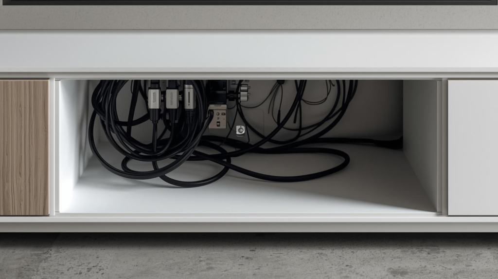 Ingin Ruang Tamu Rapi Tanpa Kabel Menjuntai? Ini Solusi Lemari TV Custom